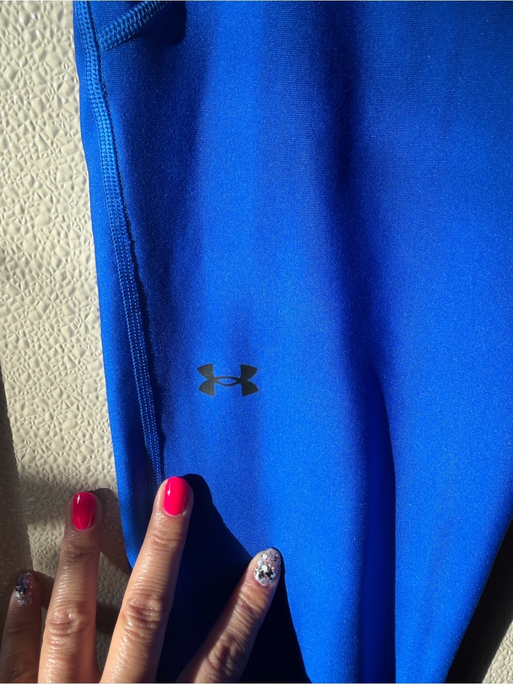Under Armour Electric Blue Compression Leggings - Picture 2 of 4
